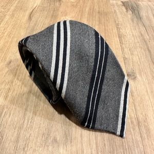 Drake’s Wool/Silk Striped Tie